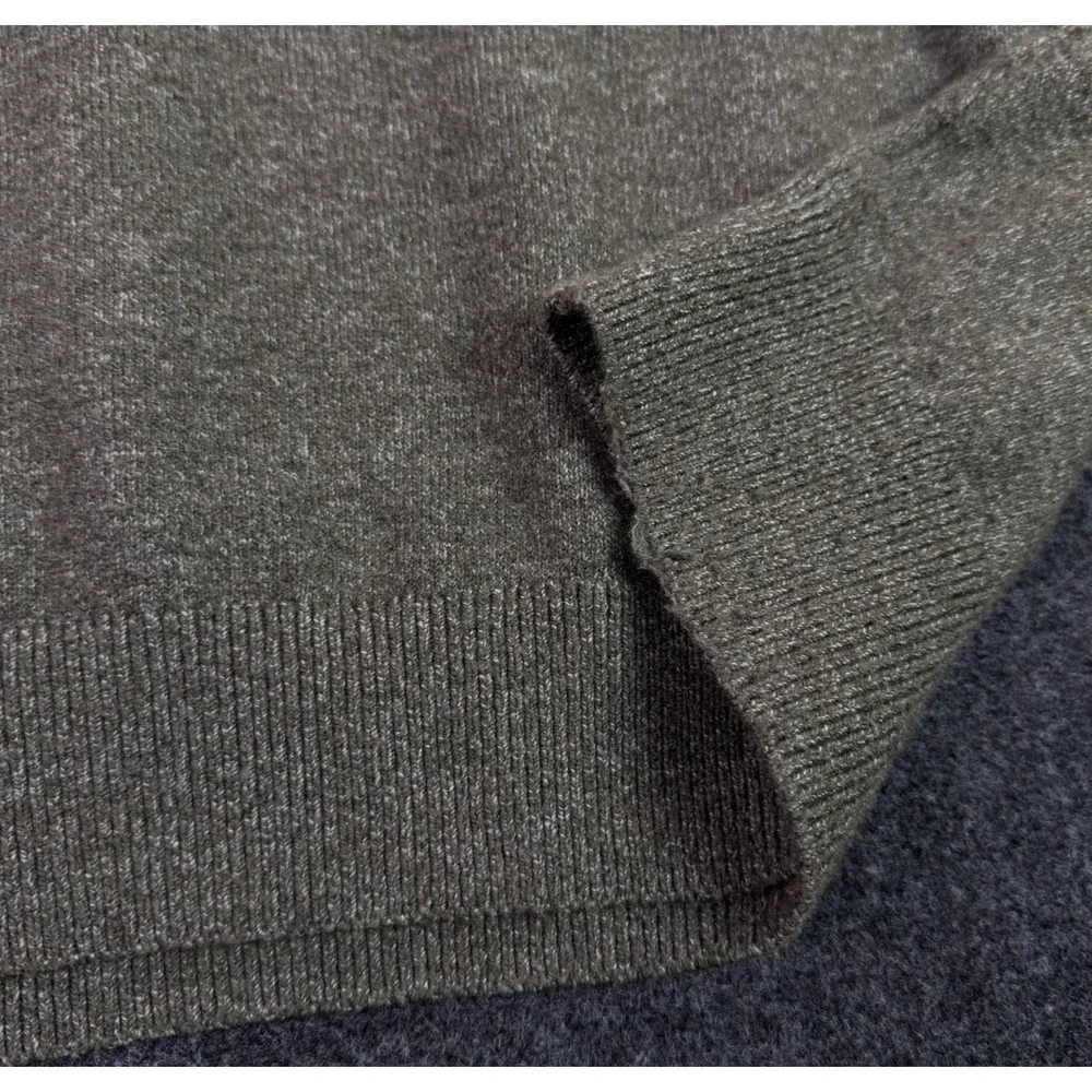 Faherty Men's Jackson Crew Neck Pullover Sweater Olive Heather Green Size XL